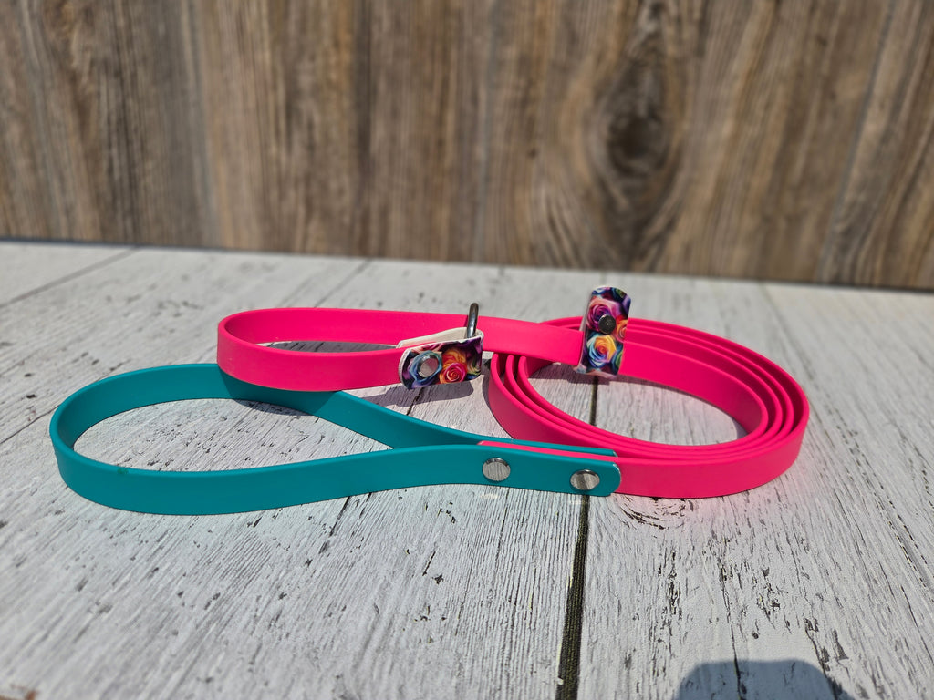 Giraffe FM, Pink & gold slip, Lisa Frank HF, Pink & Teal Slip